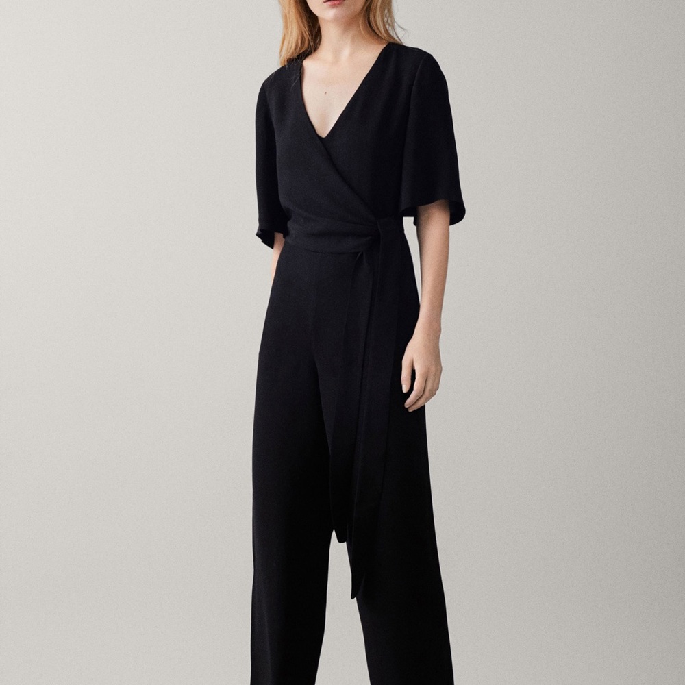 Massimo Dutti | wrap top jumpsuit